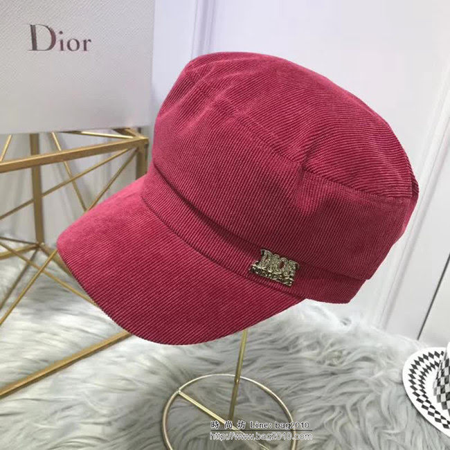DIOR迪奧 時尚百搭 八角帽軍帽 LLWJ5515